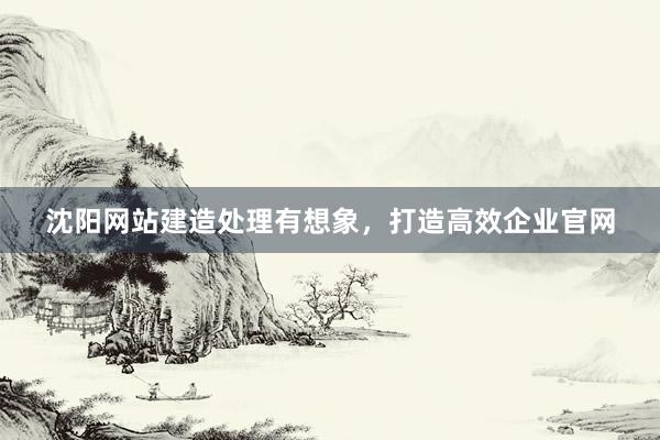 沈阳网站建造处理有想象，打造高效企业官网